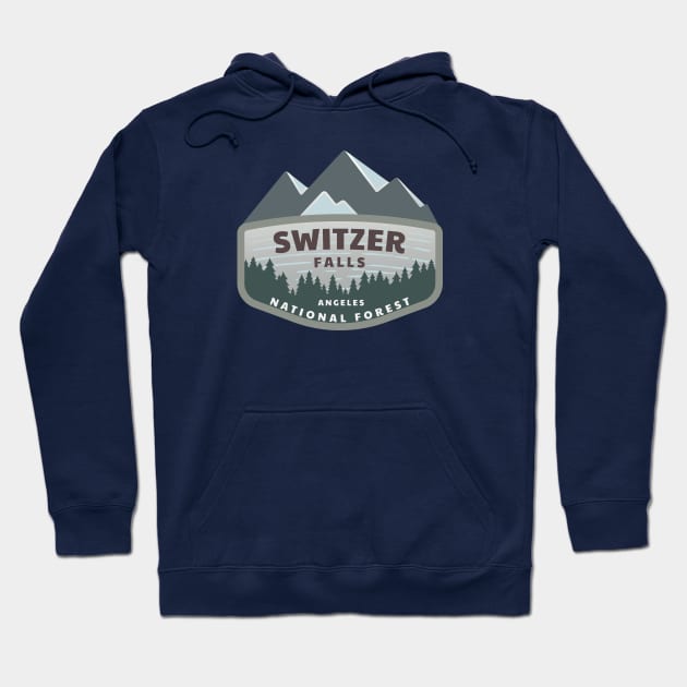 Switzer Falls Angeles National Forest Logo Hoodie by Spatium Natura